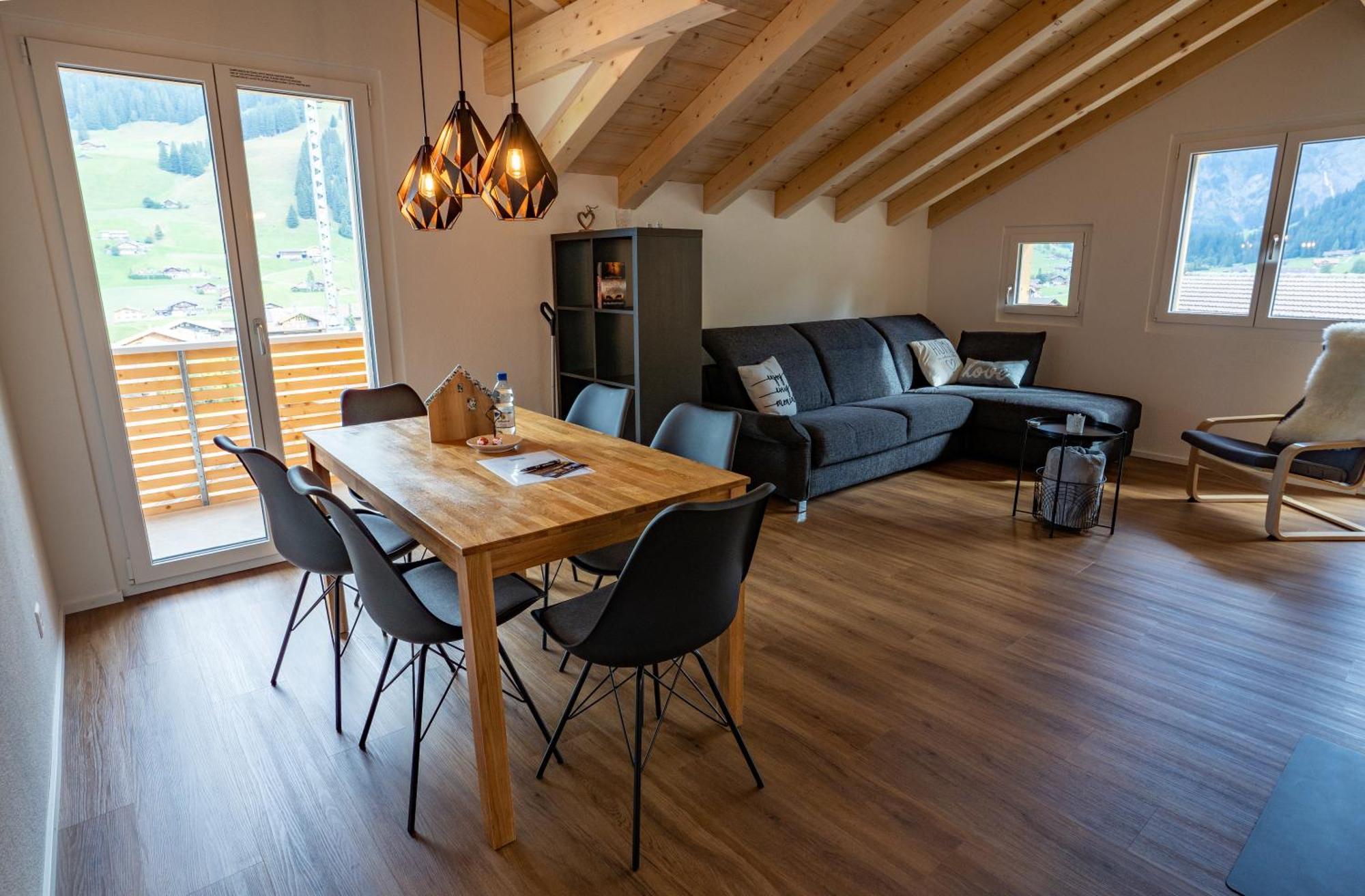 Chuenislodge2- Zwei Balkone, Gemuetlicher Kamin, Top Aussicht Adelboden Exteriér fotografie