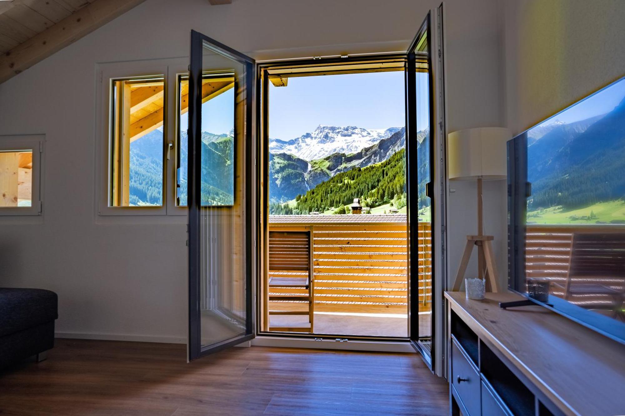 Chuenislodge2- Zwei Balkone, Gemuetlicher Kamin, Top Aussicht Adelboden Exteriér fotografie